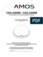 CSA-2300M/2400M Auto-Tracking Satellite Antenna Instruction Manual