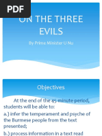 On The Three Evils