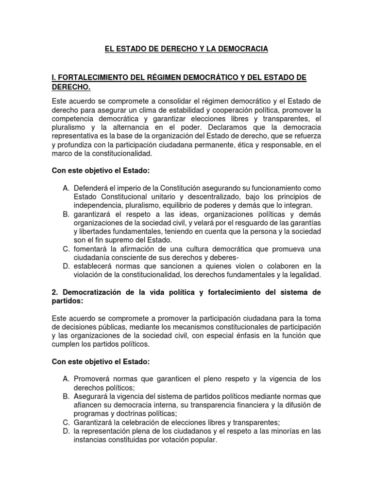 El Estado de Derecho y La Democracia | PDF | Democracia | Ideologías ...