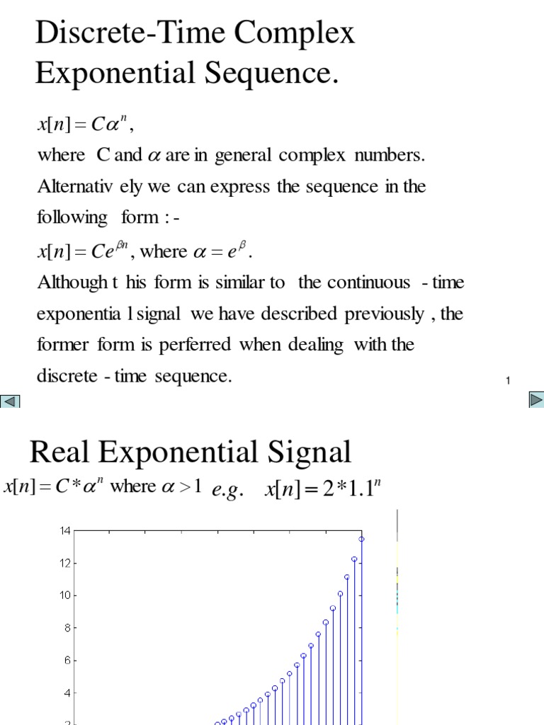 Lecture5 Bw Discrete Time And Continuous Time Exponential Function