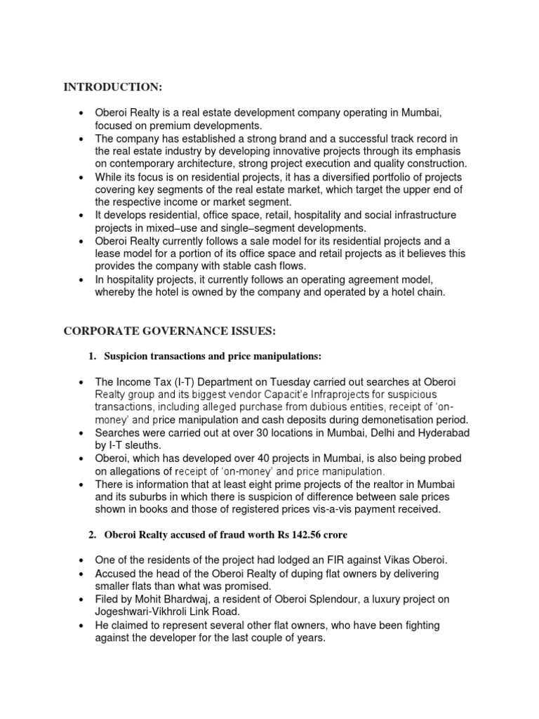 Oberoi PDF Retail Market Segmentation