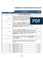 Presupuesto de Instalaciones Mecanicas Nuevos Precios.