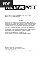 Fox News Poll January 19-22, 2020