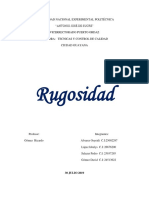 Practica de Rugosidad