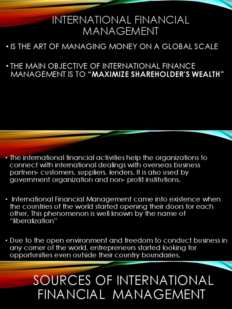 Sources of International Financial Management | PDF | Franchising | License