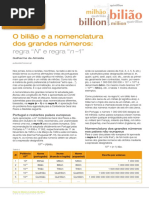 Quantos Zeros Tem um Bilhão? | PDF | Decimal | Lexicologia