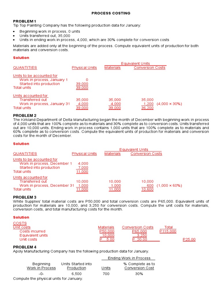 120 Practice Material Process Standardvariances Abc Cost Of Goods Sold Inventory