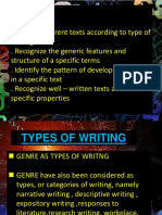 Reading and Writing (Forms of Writing)