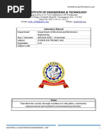 Power Electronics Lab Manual