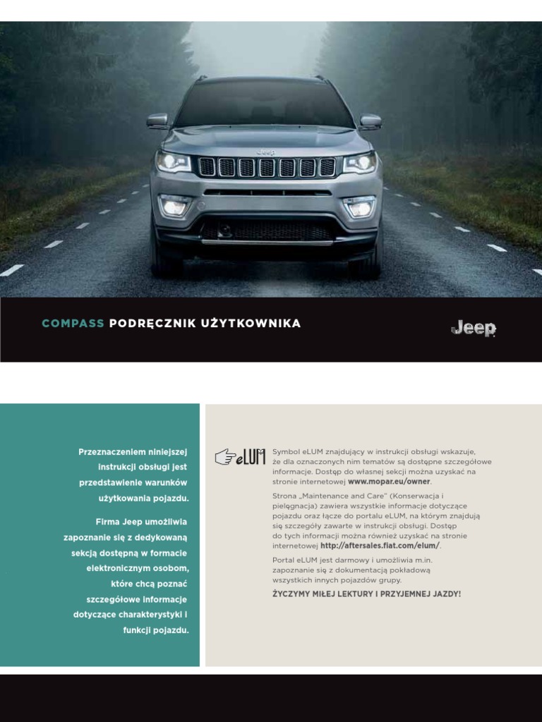 2018 Jeep Compass Instrukcja | Pdf