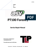 Asv Pt100 Forestry Service Repair Manual SN All English All