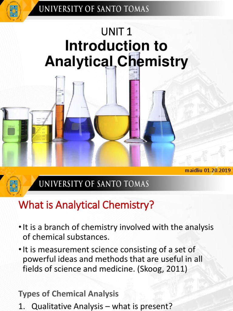 Introduction to Analytical Chemistry | PDF | Analytical Chemistry ...