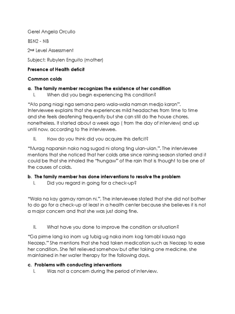 2nd Level Assessment | PDF | Self-Improvement | Wellness