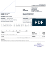 Retail Invoice for Medicines