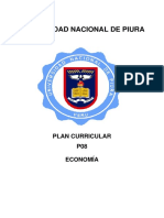 Plan de estudios de Economía UNP