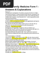 NBME Family Medicine Form 1