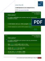 Resumen Clase 40 - Tus Clases de Portugues Futuro Immperfeito Do Subjuntivo PDF