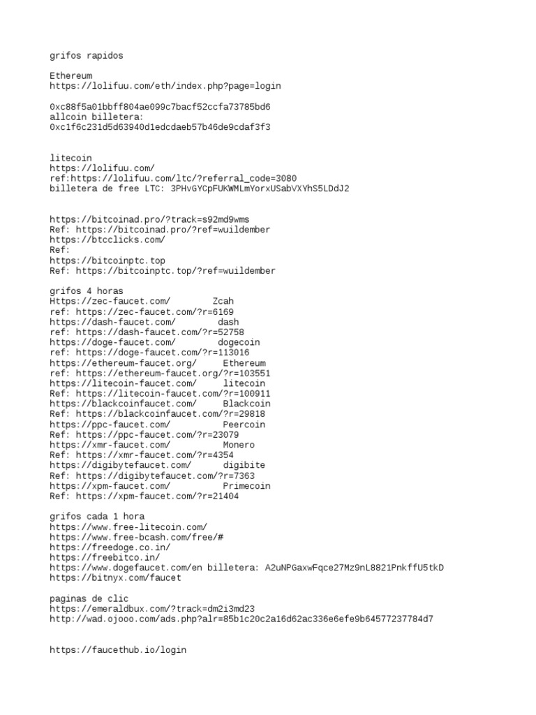 Crypto Faucets and Earning Links | PDF | Applications Of Cryptography | E  Commerce