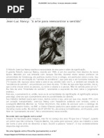  Jean-Luc Nancy_ _A arte para reencontrar o sentido_