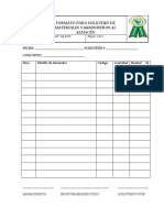 Formato Solicitud de Materiales PDF