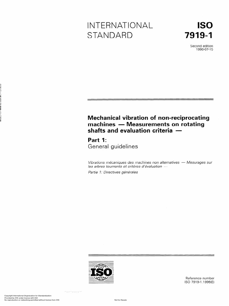 Iso 7919-1 PDF | PDF | International Organization For Standardization ...