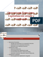 Operaciones Financieras. Capitalización Simple y Compuesta PDF