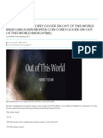 Entrevista Con Corey Goode en Out of This World Radio - Sphere-Being Alliance