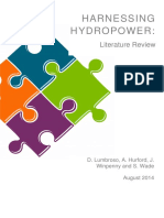 EoD Consultancy Report 30oct2014 Harnessing Hydropower LiteratureReview