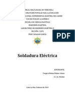 Ensayo de Soldadura Eléctrica