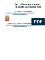 Facile Facile Italiano Per Studenti Stranieri b1 Livello Intermedio PDF