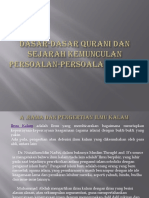 Dasar-Dasar Qurani Dan Sejarah Kemunculan Persoalan-Persoalan Kalam