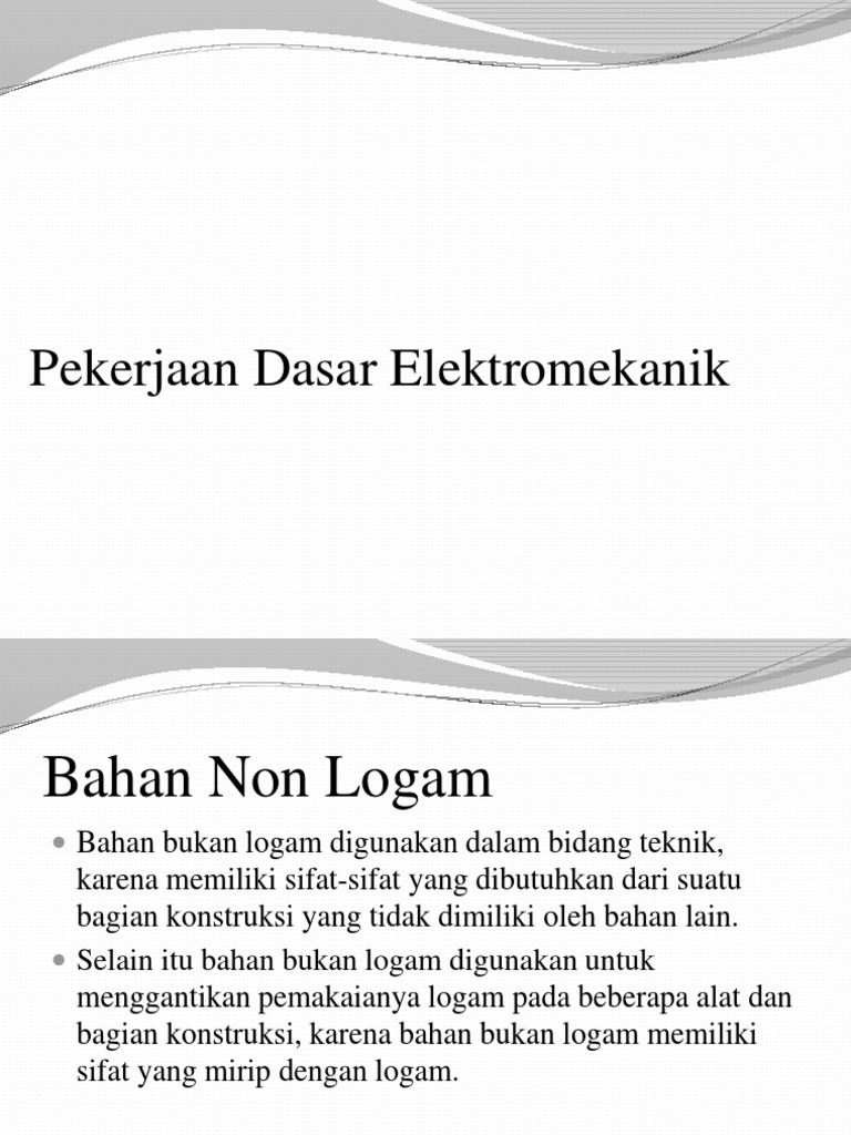 Bahan Non Logam Pdf