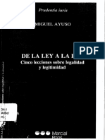 De la Ley a la Ley. Cinco lecciones sobre legalidad y legitimidad - Miguel Ayuso (V).pdf