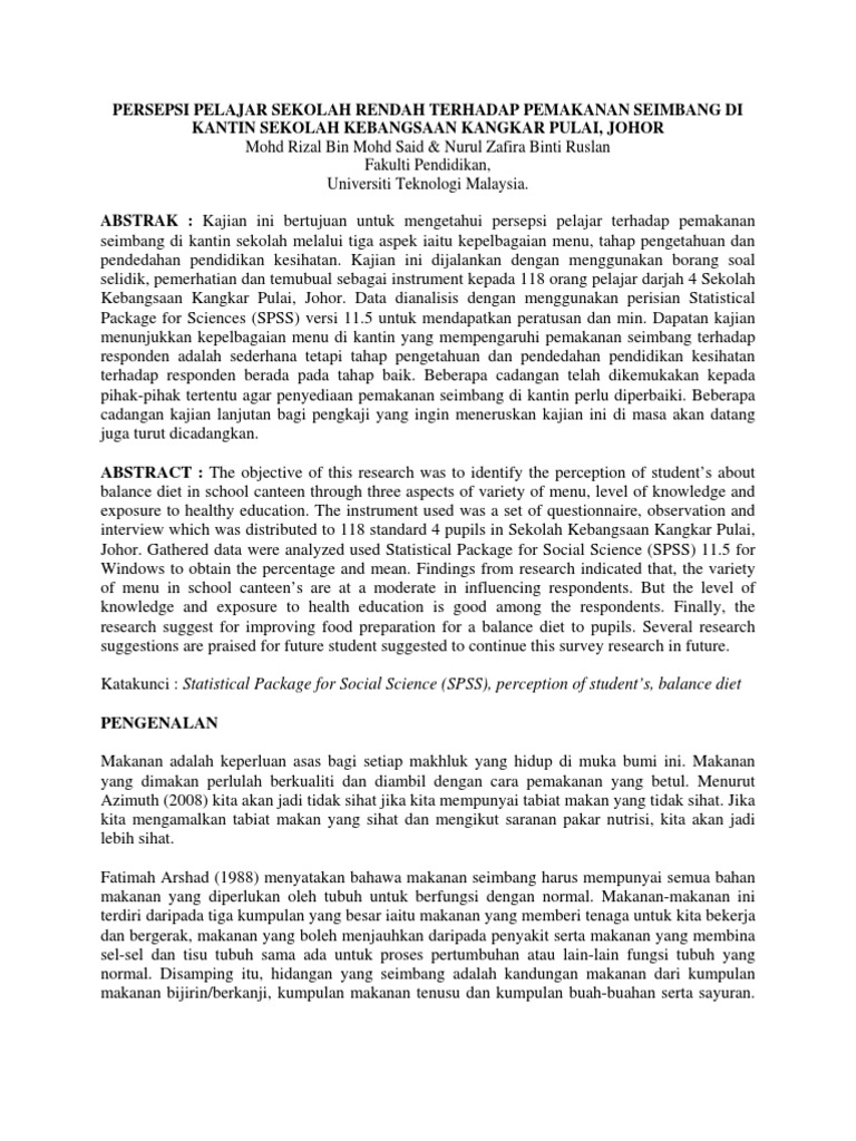 Pemakanan Seimbang Pdf