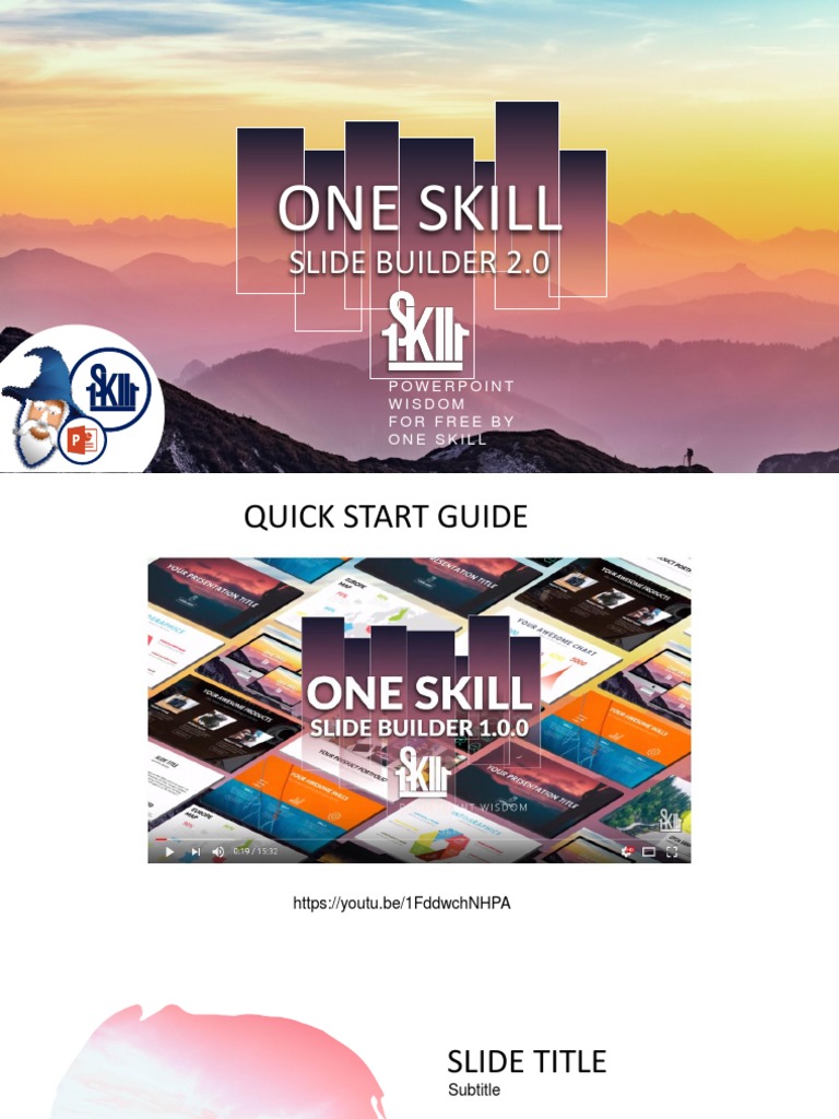One Skill PowerPoint Slide Builder | PDF | Self-Improvement | Computers