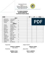 Grading Sheet Updated