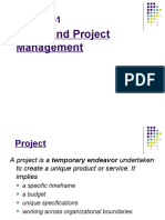 Chapter-1: Project and Project Management