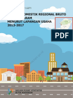 Produk Domestik Regional Bruto Kota Mataram Menurut Lapangan Usaha 2013-2017