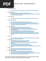 CSSYB BOK Key Word Quality Publications