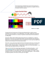 displacement of spectral lines toward longer wavelengths