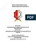 Kerangka Acuan Kerja (Kak) Pelaksanaan Kegiatan Tahun 2018