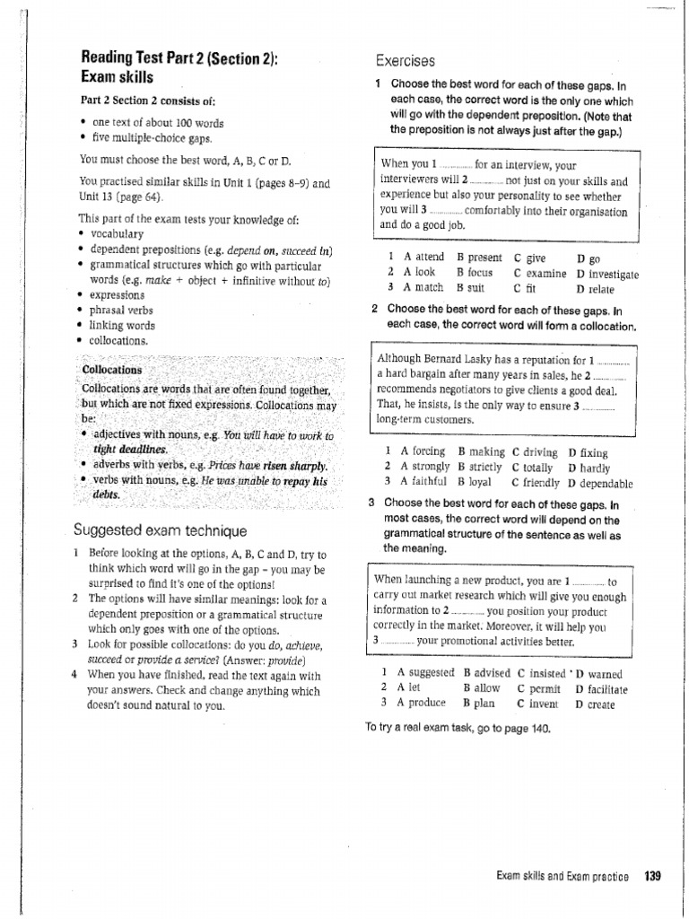 Reading Practice Exam | PDF