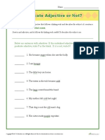 Predicate Adjective or Not