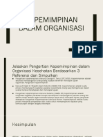 KePEMIMPINAN DALAM ORGANISASI