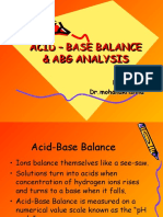 Acid - Base Balance & Abg Analysis