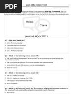 Java XML Mock Test I