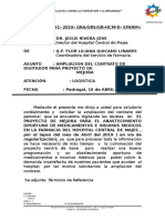 INFORME N° 091- 2018  REQUERIMIENTO DE DIGITADOR - ampliación  PROYECTO DE MEJORA