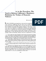 Domestic Violence and Mediation PDF