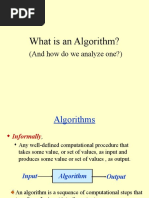 What Is An Algorithm?: (And How Do We Analyze One?)