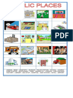 Picture Dictionary City Public Places Classroom Posters Icebreakers Oneonone Activities - 102315